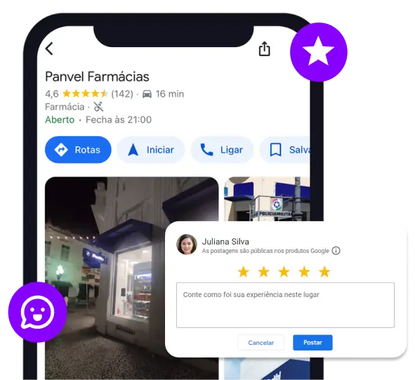 mockup google perfil de empresa gestao de locais harmo