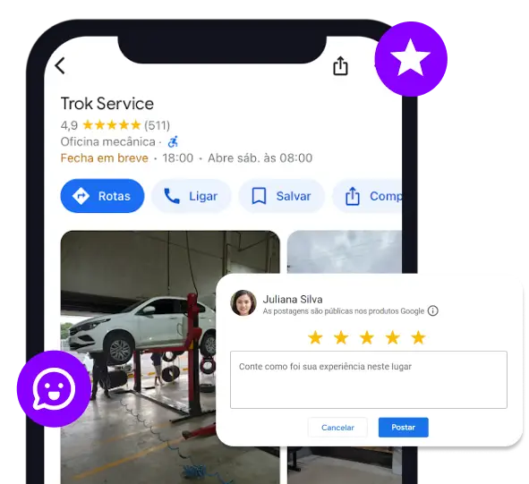 mockup google perfil de empresa gestao de locais trokservice harmo