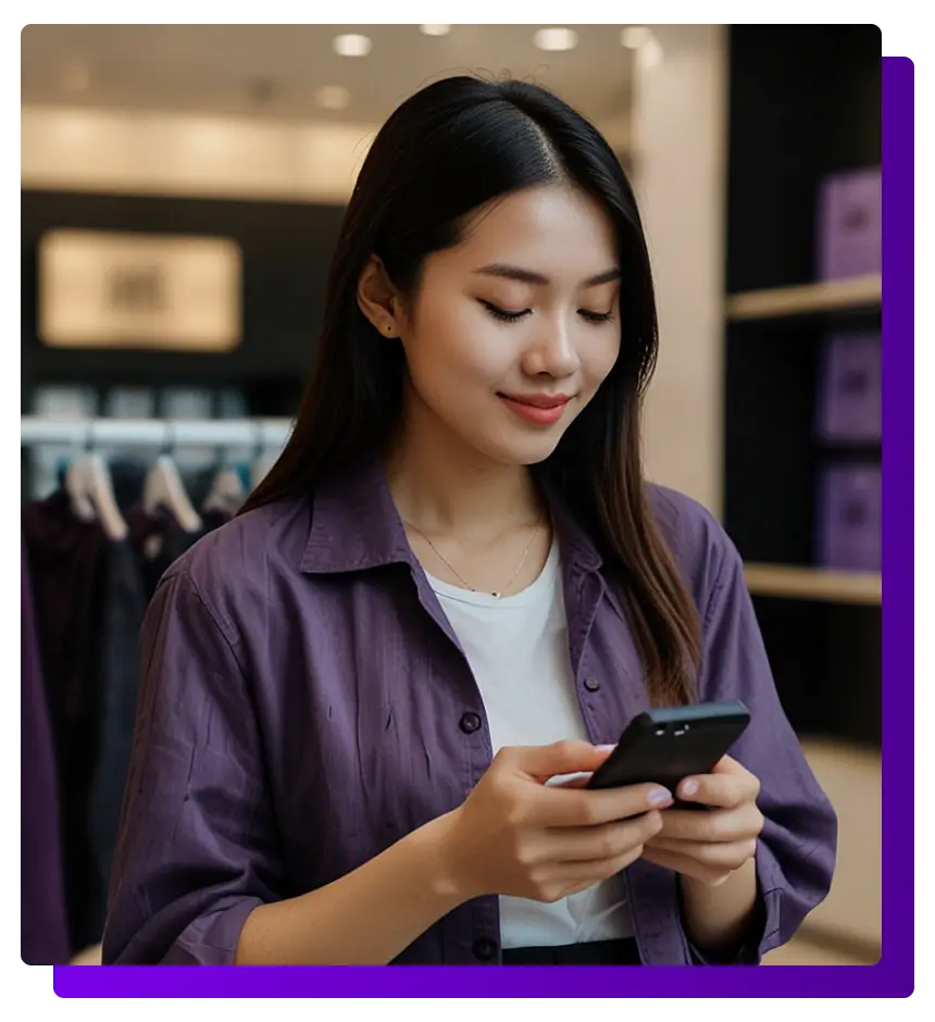 Drive-to-store mini-course: women making purchasing decisions using their cell phones